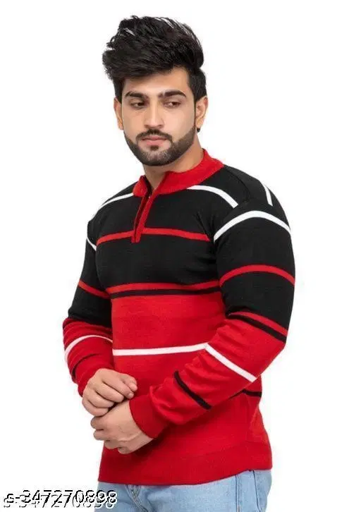 Full Sleeves Sweater for Men (Multicolor, M)