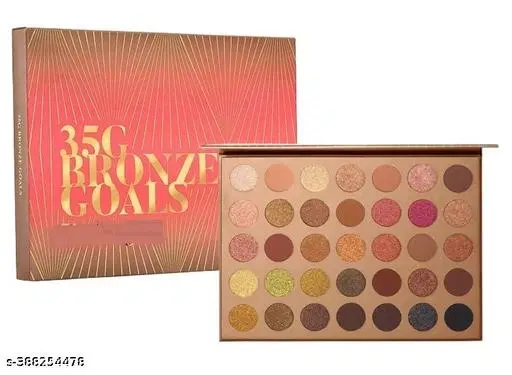 Beauty 32k Bronze Eye Shadow Palette 35 Matte&Shimmer Shades Waterproof Eyeshadow | Smudgeproof Eye Shadow- 35g.