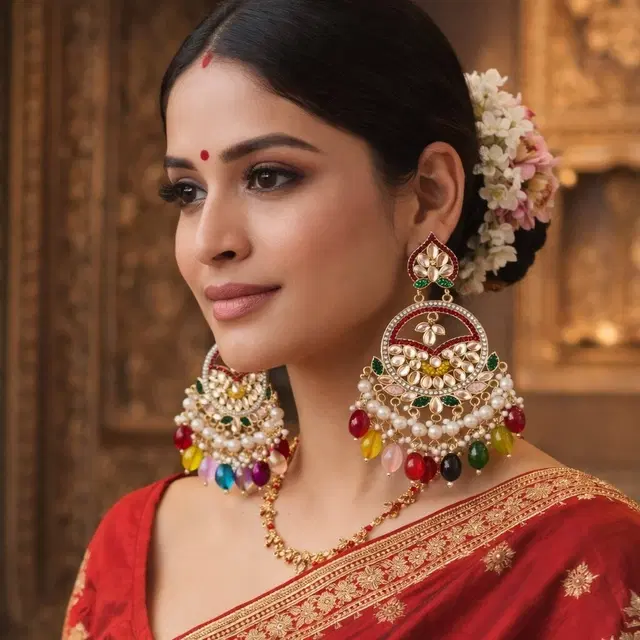 Alloy Earrings for Women & Girls, Multicolour