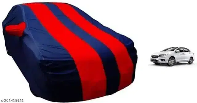 Taffeta Waterproof Car Cover for Honda City i-Dtec, Multicolor