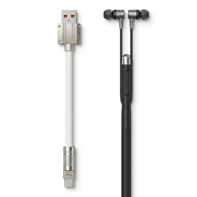 Platinum Series Neckband  + USB Type C Cable 5 A 1 m [ Set of 2]