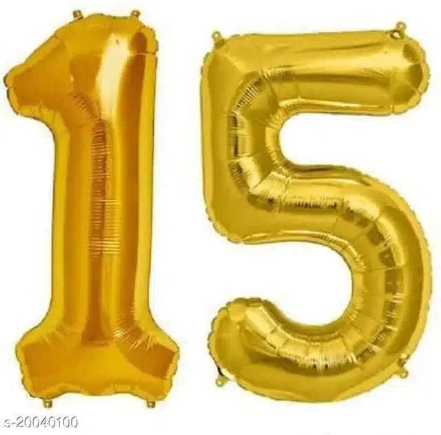 Number Foil Balloon, Assorted, Pack of 1