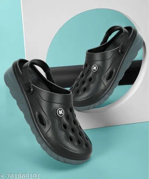 Paragon EVA Clogs for Men (Black, 8)