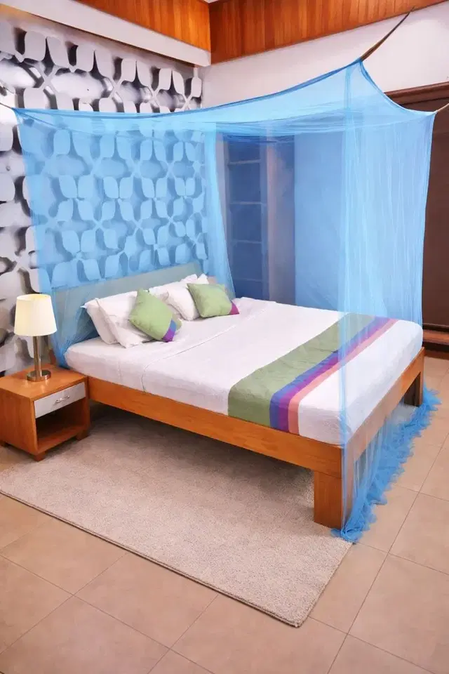 Square Mosquito Net For Double Bed (6x6), Double Bed- Assorted (Pack Of 1)
