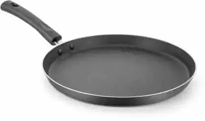 Classic Essentials Aluminium Non-stick Induction Bottom Tawa, Black, Thickness 3 mm, 27 cm diameter, NT-27cm