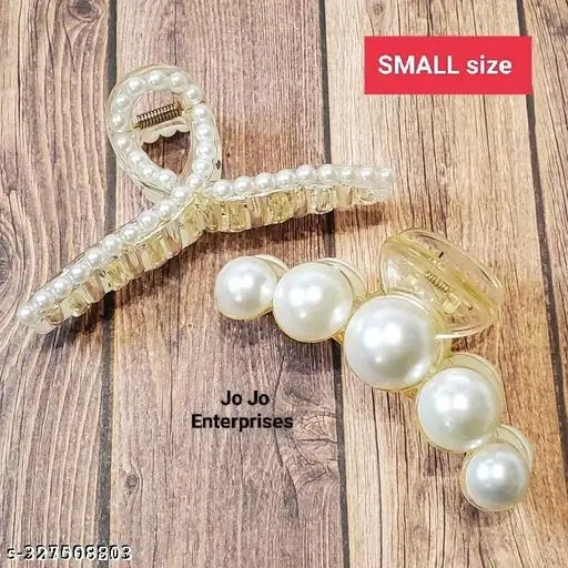 Plastic Hair Clutcher for Women & Girls, Pack of 2 (Multicolor)