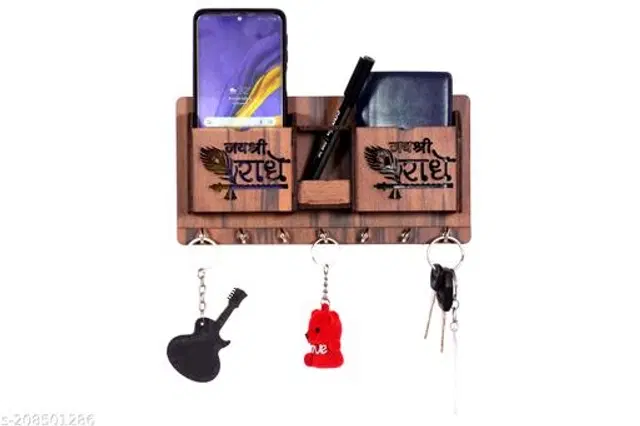 Wooden Key Holder, Brown