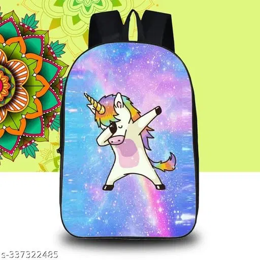 Canvas Backpack Bag, Black