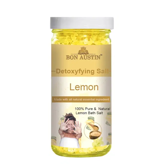 Bon Austin Detoxifying Lemon Bath Salt Crystal, 200 g