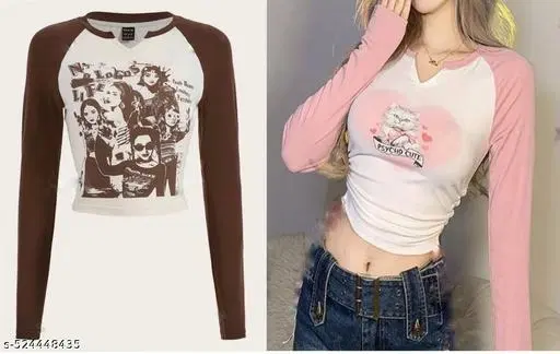 Lycra Top for Women, Green & Pink, Pack of 2 (XS)