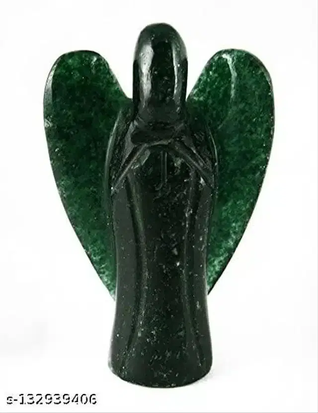 Aventurine Angel Figurine, Green