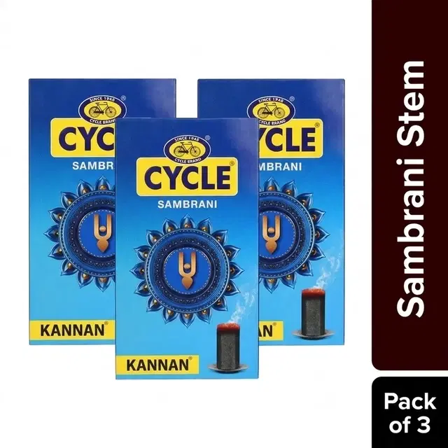 Cycle Pure Sambrani Stem Kannan Fragrance 3X14 Pcs - Pack of 3