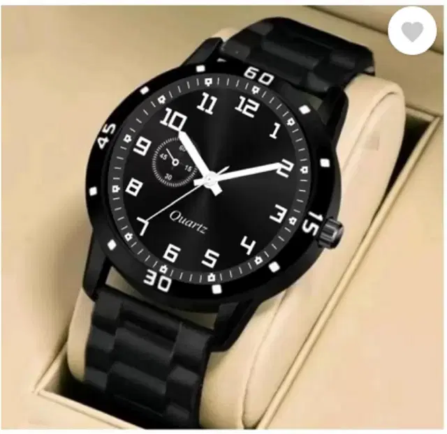 Analog Watch for Men & Boys (Black)