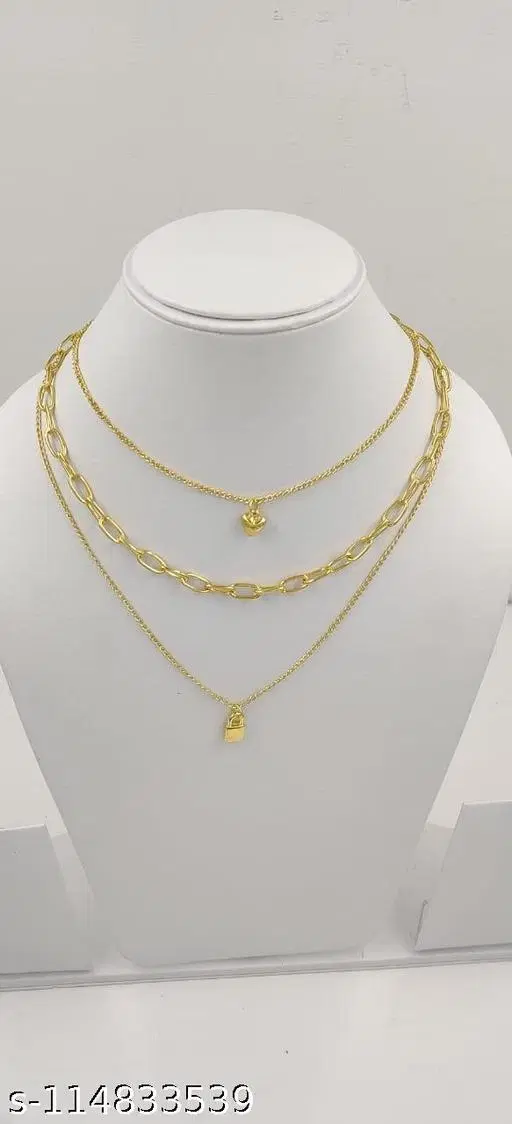 Trendy Triple Layer Neck Chain for Women And Girls