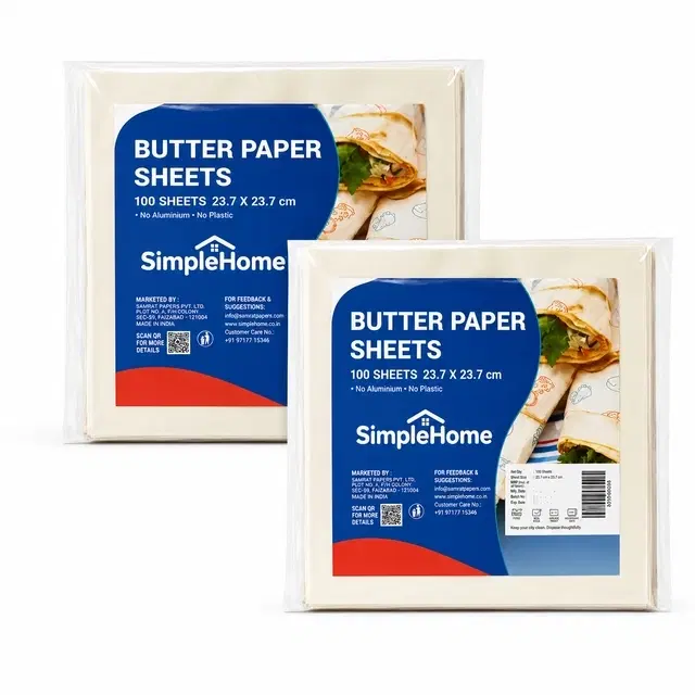 SimpleHome Food Wrapping Sheets 2x100 Piece [Buy 1 Get 1 Free]
