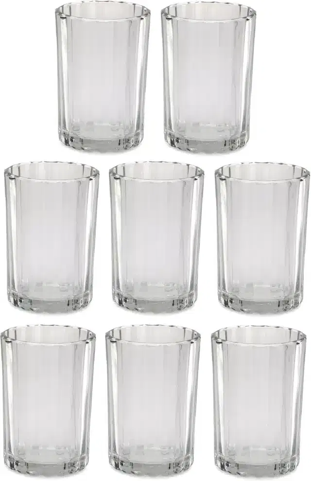 Liquor cum Cocktail Glasses, Transparent, 200 ml, Pack of 8