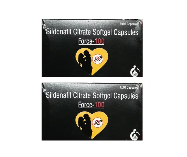 Sildenafil Citrate Force-100 10 Pcs Softgel Capsules, Set of 2