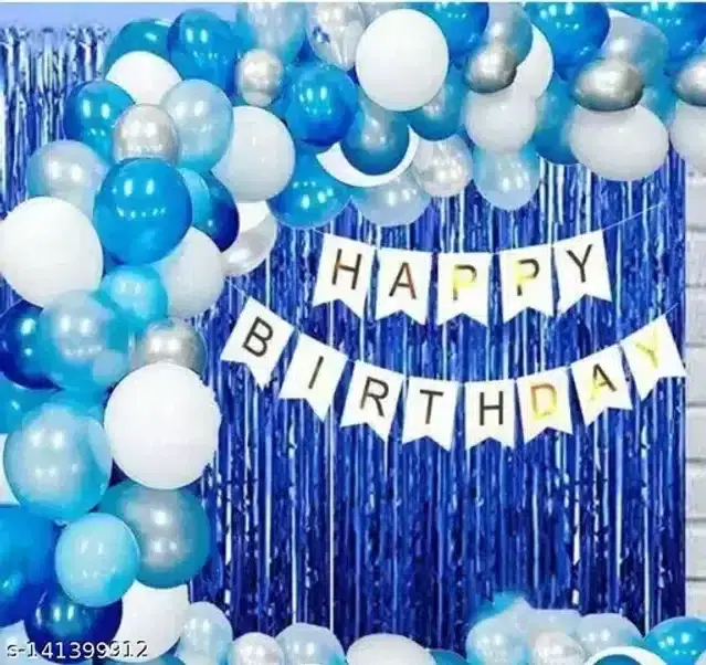 Birthday Decorations Kit, Set of 1, Multicolor