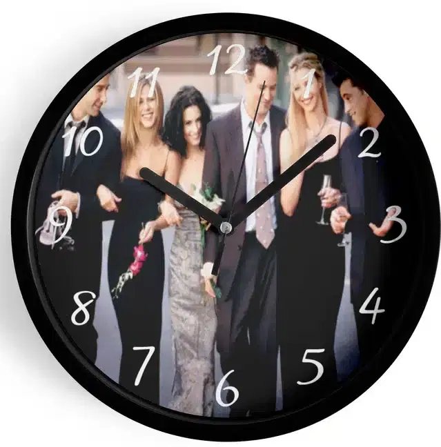 Analog Wall Clock for Home, Multicolor, 7 Inches