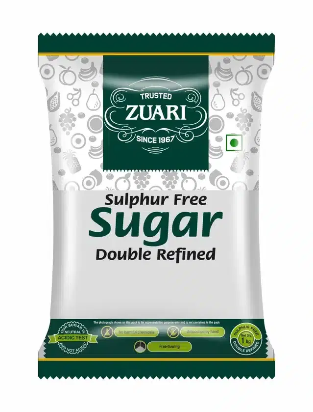 Zuari Sulphur Free Double Refined Sugar 1 Kg