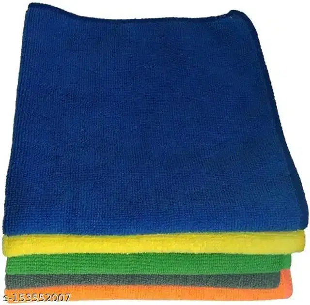 Microfiber Bath Towel, Multicolor, 40x40 cm, Pack of 5