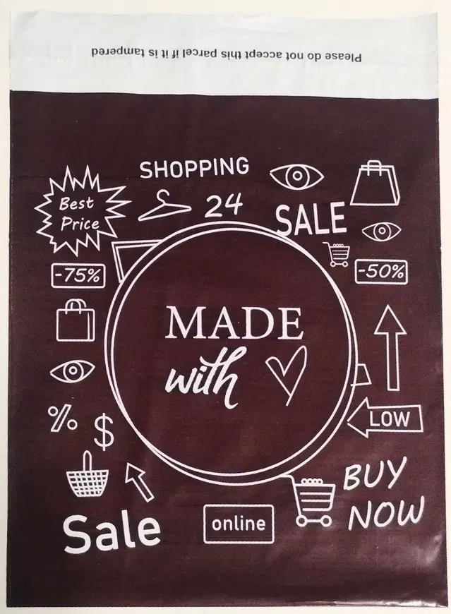 Brown Poly Bag 65 Micron, 10x12 inch, Pack of 5000