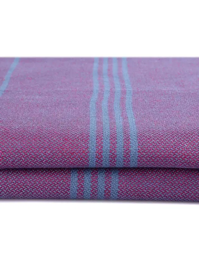 Cotton High Absorbent Bath Towels, Purple, Pack of 2