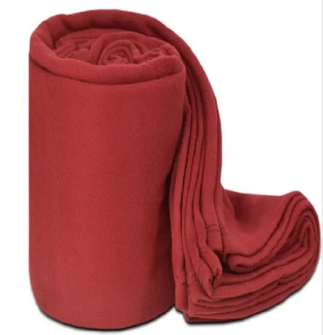 Fleece Blanket, Red, 60x90 Inches