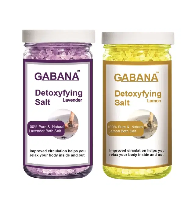 Mensport Lavender & Lemon Detoxifying Bath Salt Crystal, 200 g, Set of 2