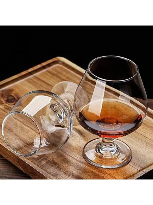 Afast Exquisite Elegance Wine Glasses for Elevated Tasting Moments, Glass, Clear, 350 Ml, Pack of 2