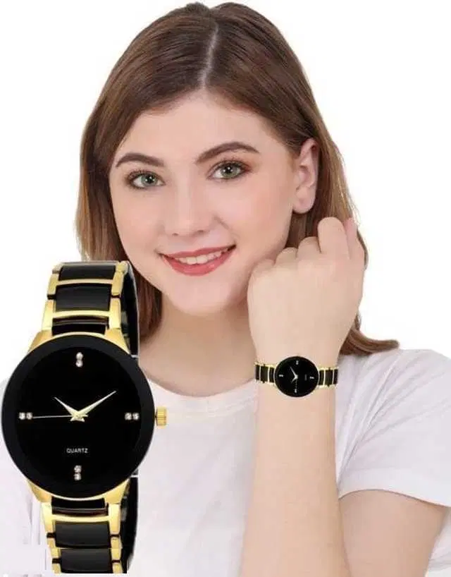 Analog Watch For Womens (Gold) (WS-296)