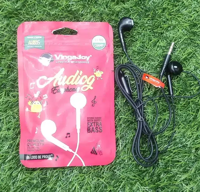 Vingajoy VJ-980 Wired Earphone, Black