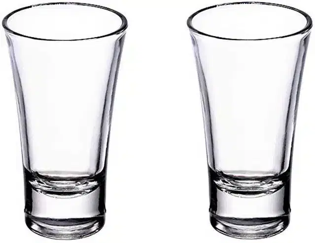 Liquor cum Cocktail Glasses, Transparent, 30 ml, Pack of 2