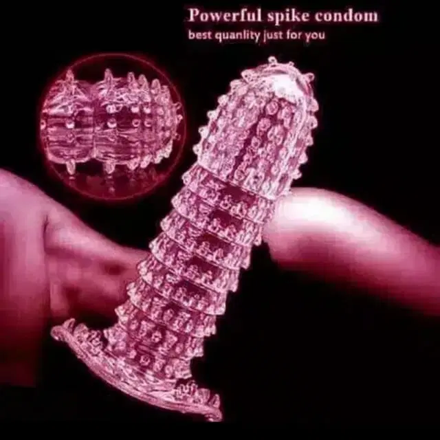 Multicolour Crystal Silicon Dotted Condom For Multiple Uses For Men, Pack Of-1-Color May Vary