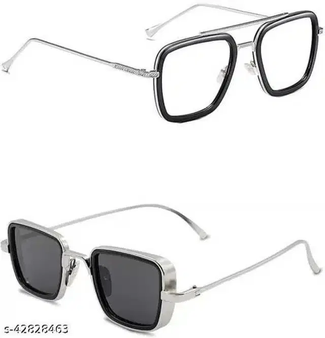 Sunglasses For Men, Pack of 2 (Multicolor)