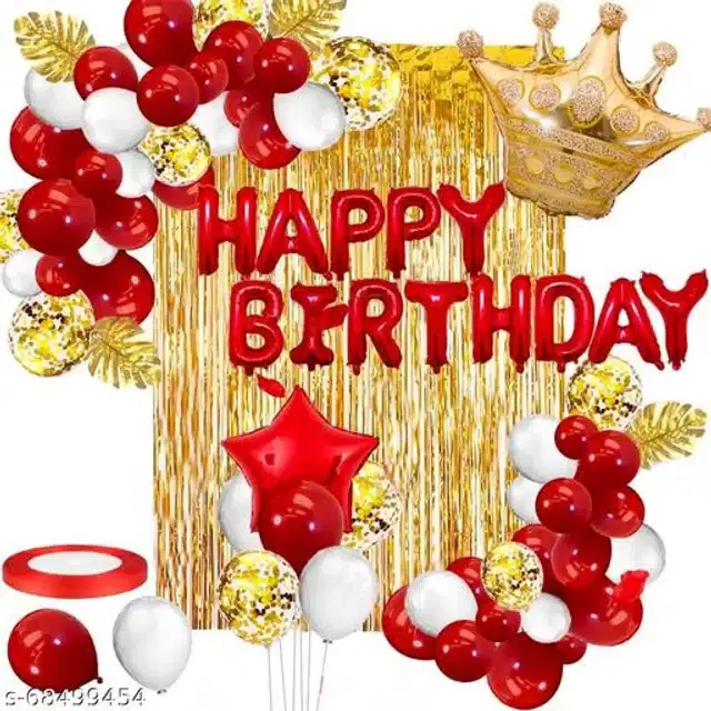 Birthday Party Decoration Kit, Multicolor, Set of 48