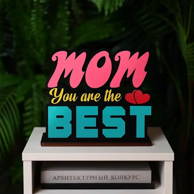 Khatu Crafts Mom You are the Best 7x7x2inch