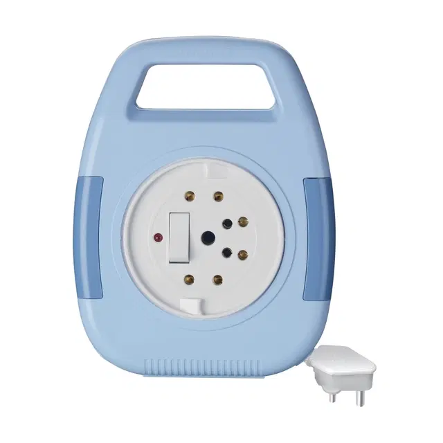 Anchor By Panasonic 6a Cherry Flexicord Socket 3 Pin 4 Mtr (Blue, 1 Piece)