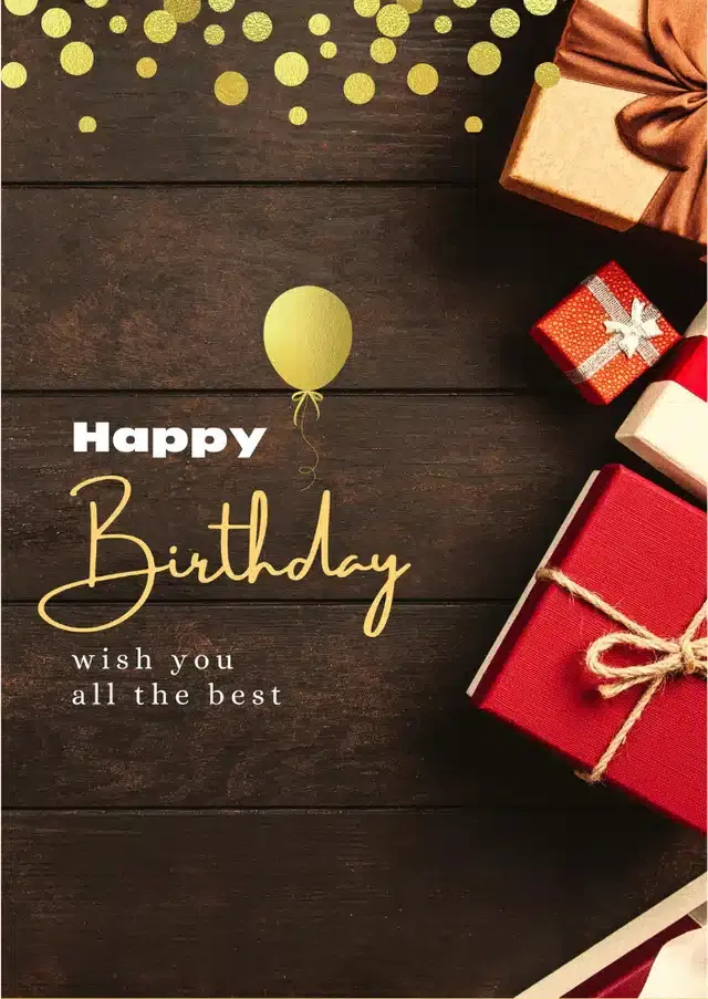 Birthday Greeting Card, Multicolor