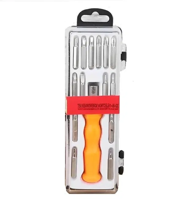 Stainless Steel 15 in 1 Screwdriver Tool Kit, Multicolor, Set of 1
