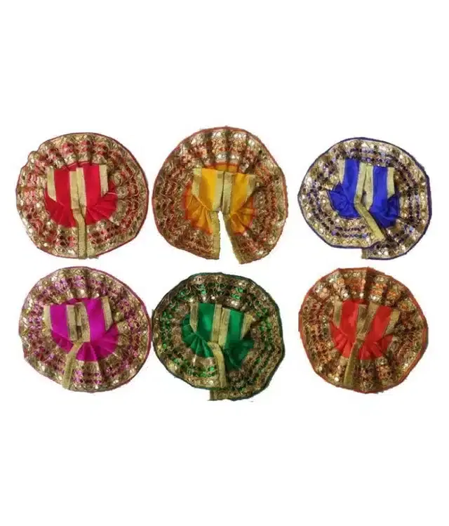 Laddu Gopal Dress, Pack of 6, Multicolor