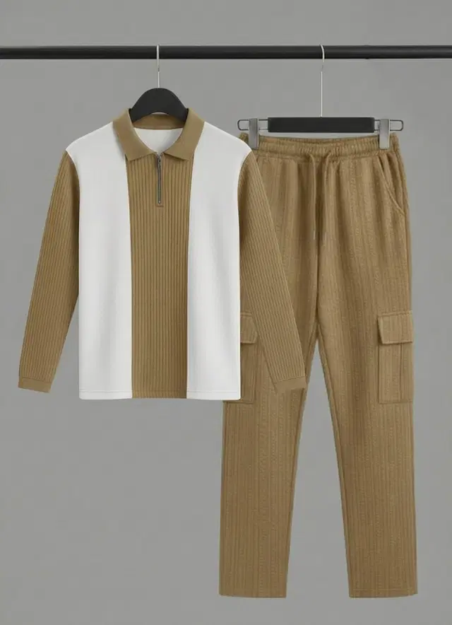 Solid Night Suit For Men  Brown , (M)