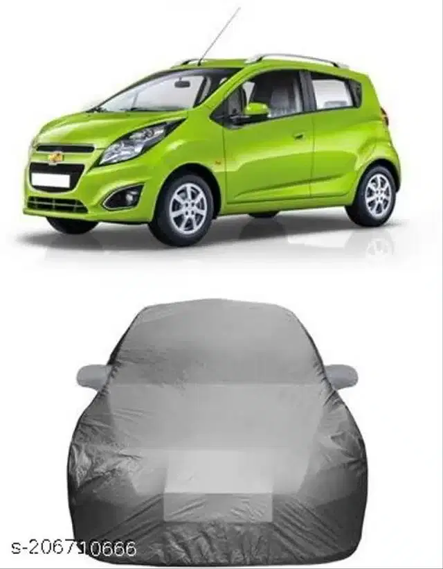 Taffeta Waterproof Car Cover for Chevrolet Beat, Multicolor
