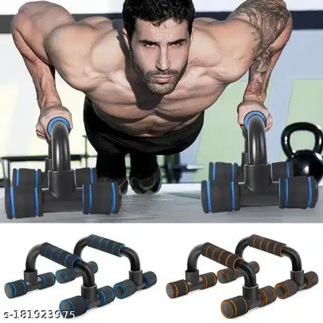 Portable Push-Up Handles, Black & Blue