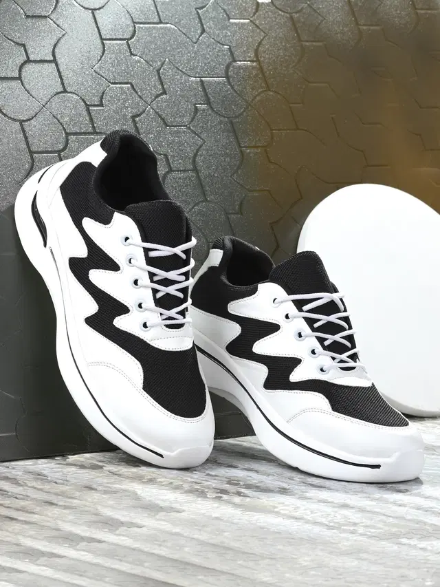 Sports Shoes for Men, White & Black (8)