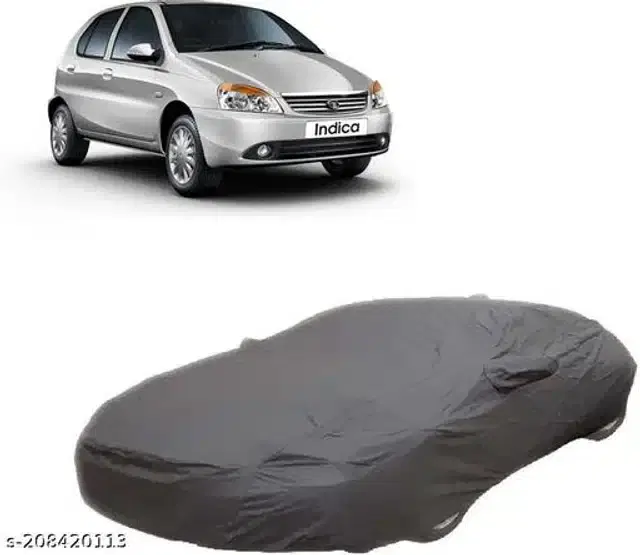 Taffeta Waterproof Car Cover for Tata Indica eV2, Multicolor