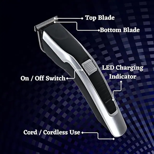 Rechargeable Trimmer for Men, Black