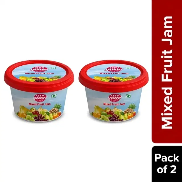City Yum Mixed Fruit Jam 2X100 g (Pack of 2)