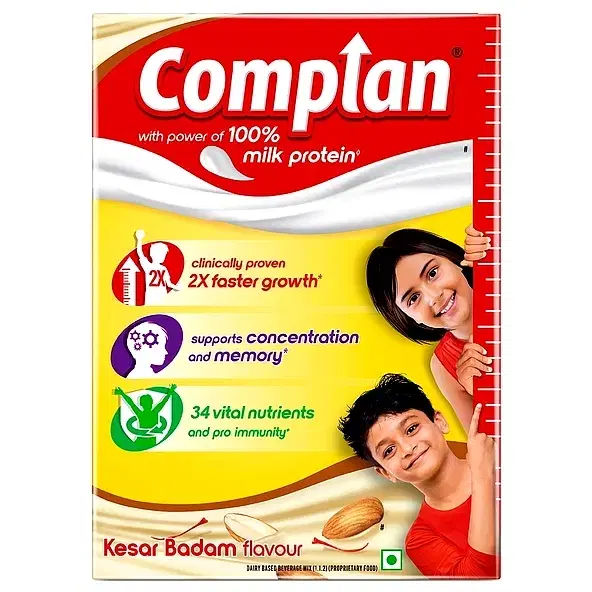 Complan Nutrition and Health Drink Kesar Badam 200 g Refill