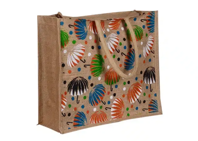 Jute Vegetable Shopping Bag, Brown